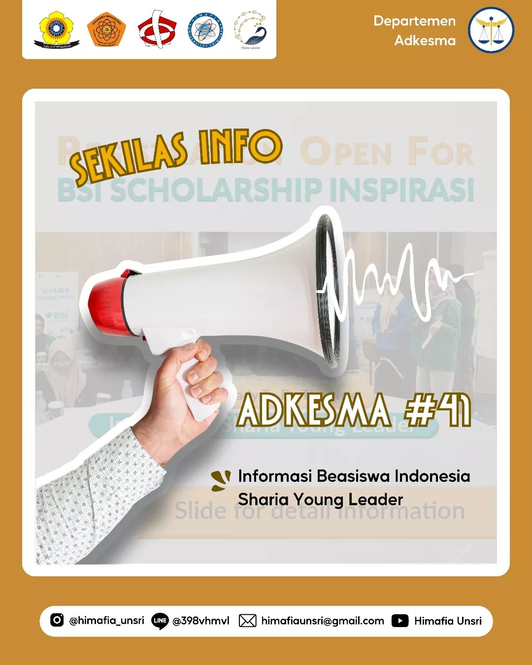  [Sekilas Info Adkesma #41 : BEASISWA INDONESIAN SHARIA YOUNG LEADER]